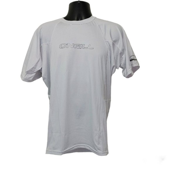 O'neill Men's Basic Skins Short Sleeve Crew White Rashguard Size XL SLIM… - Picture 2 of 12